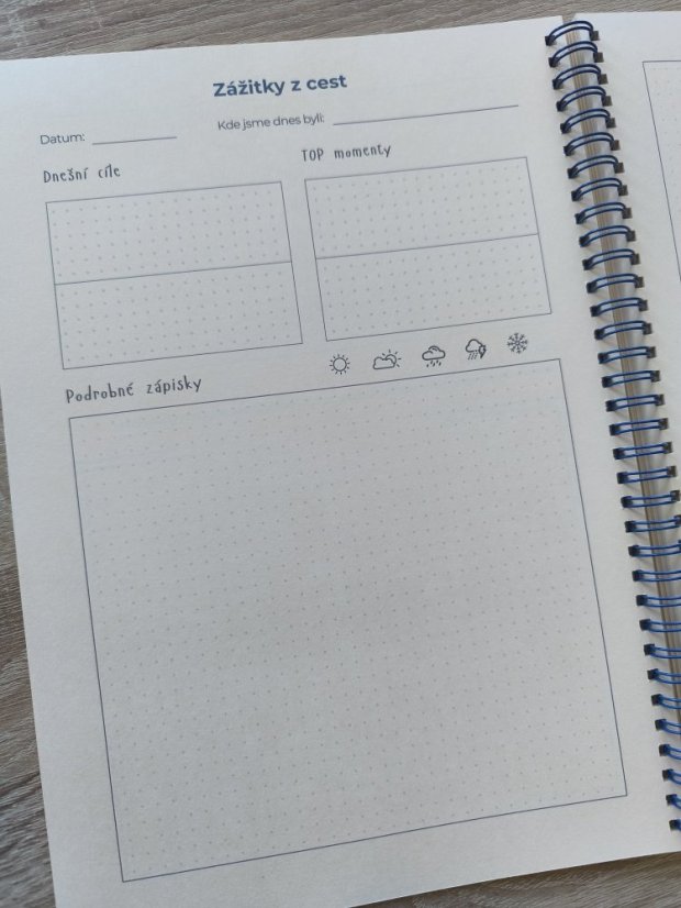 Cestovní kronika - Typ kroniky: Standard (A4 – 3 dovolené)